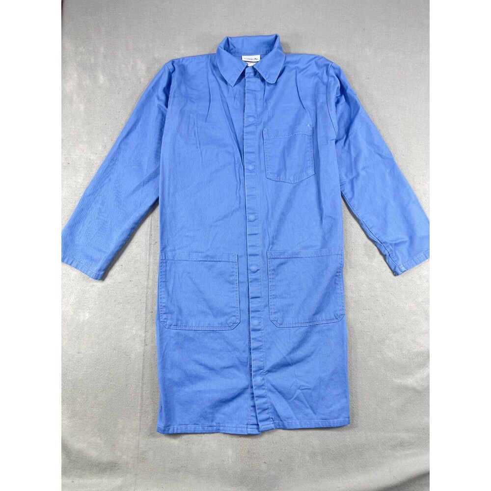 Vintage National Safety Apparel Coat Men's Size XS Flame Resistant Blue 42"